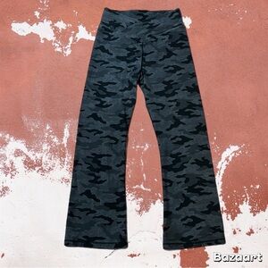 PINK Gray Camo Flare Leggings